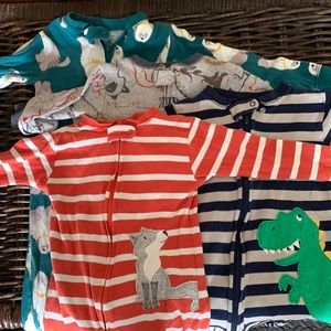 Carter’s 2T pajama onesies, 4-pack